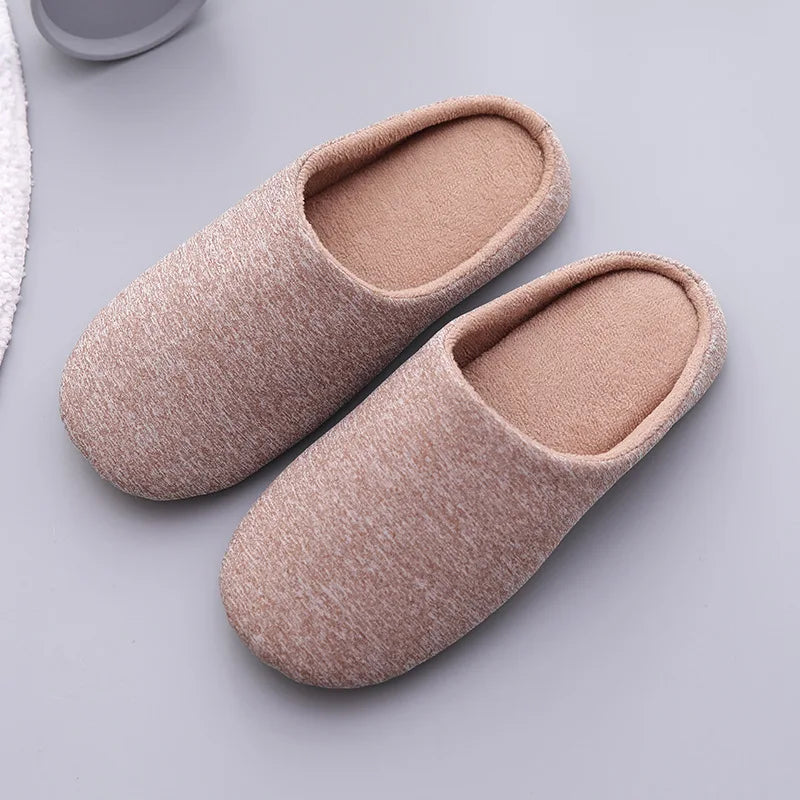 Memory Foam Cotton House Slippers